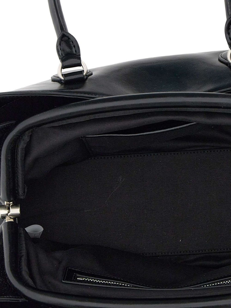 double-handle leather tote bag 5