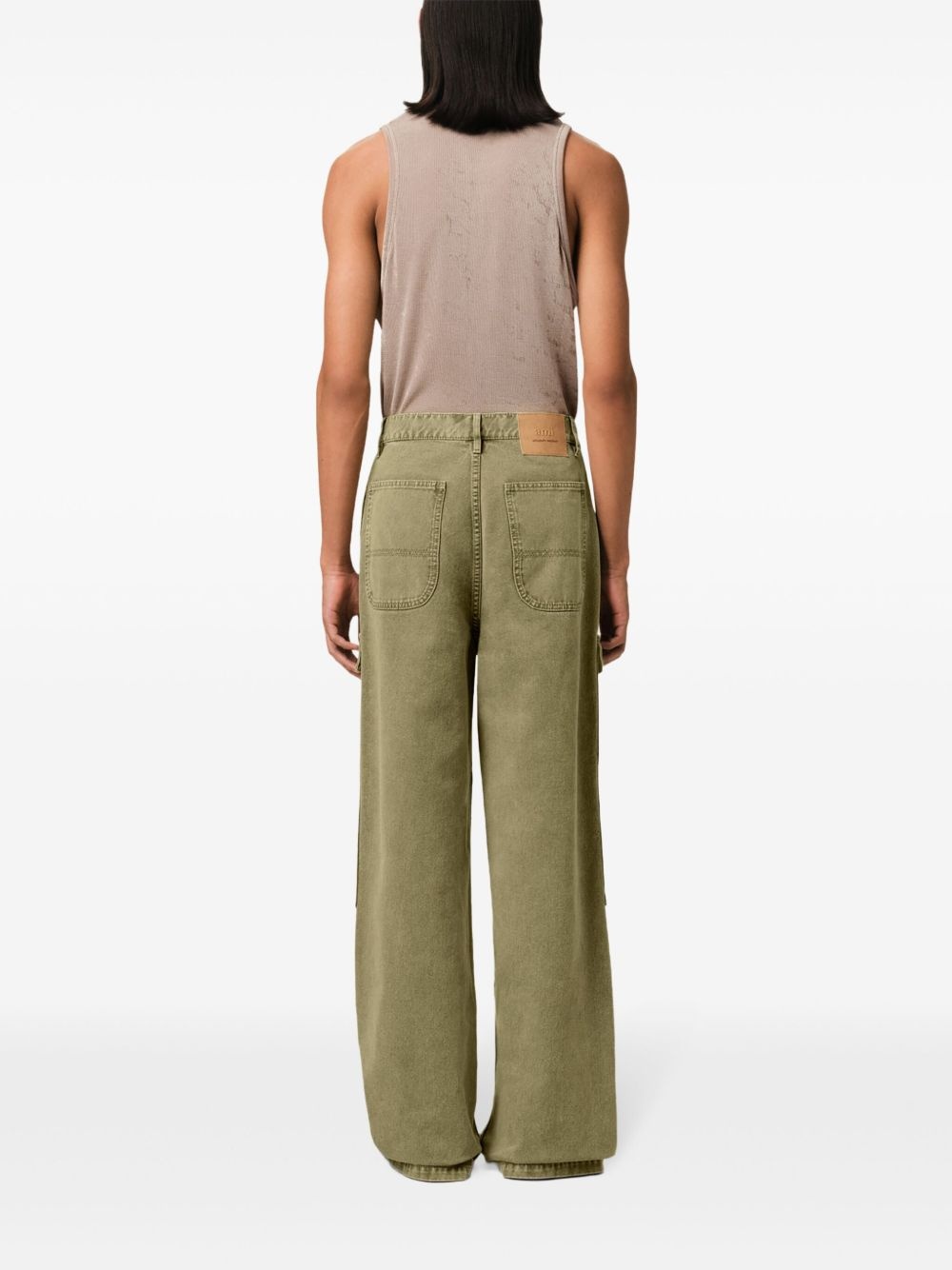 wided-leg cargo jeans - 4