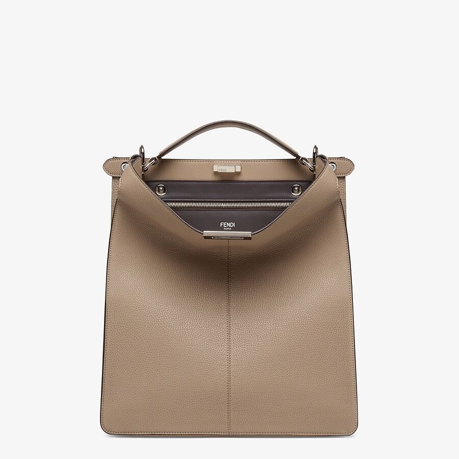 Beige leather bag - 2