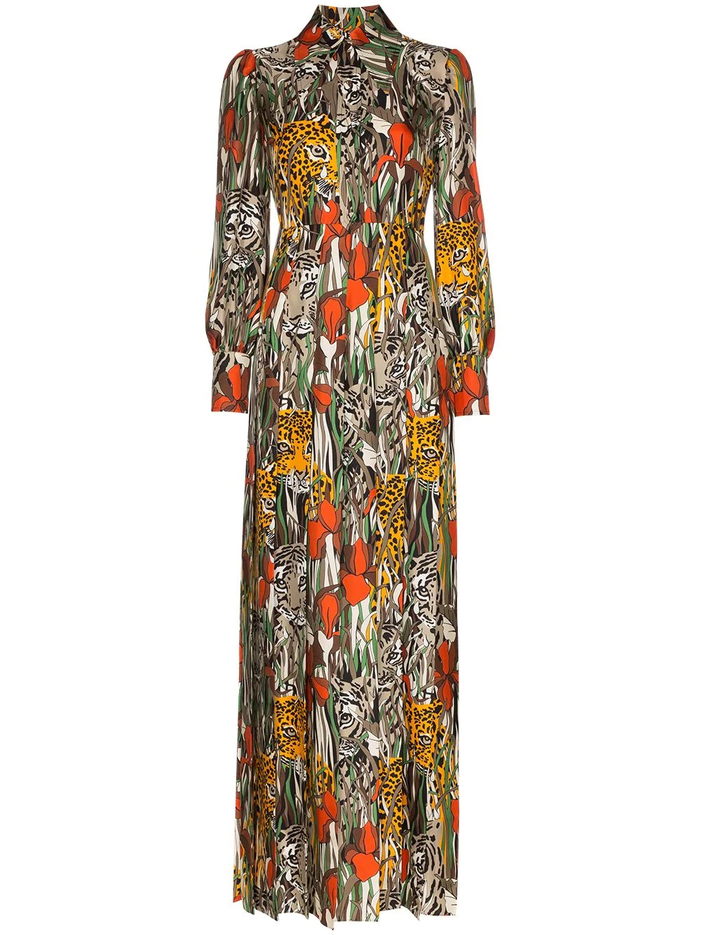 garden print maxi dress - 1