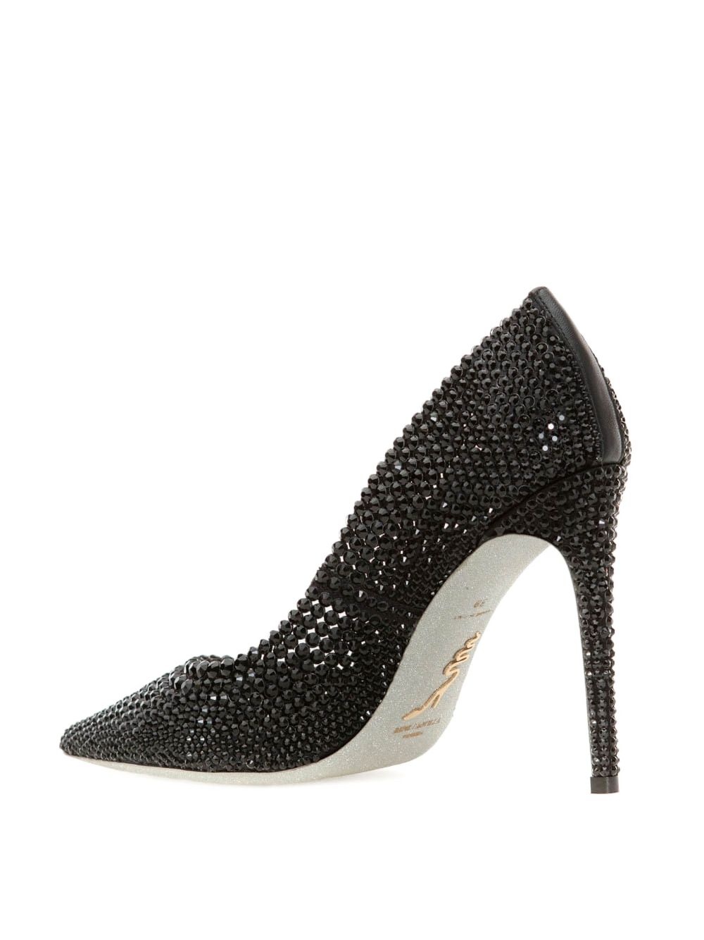 crystal-embellished pointed-toe pumps - 2