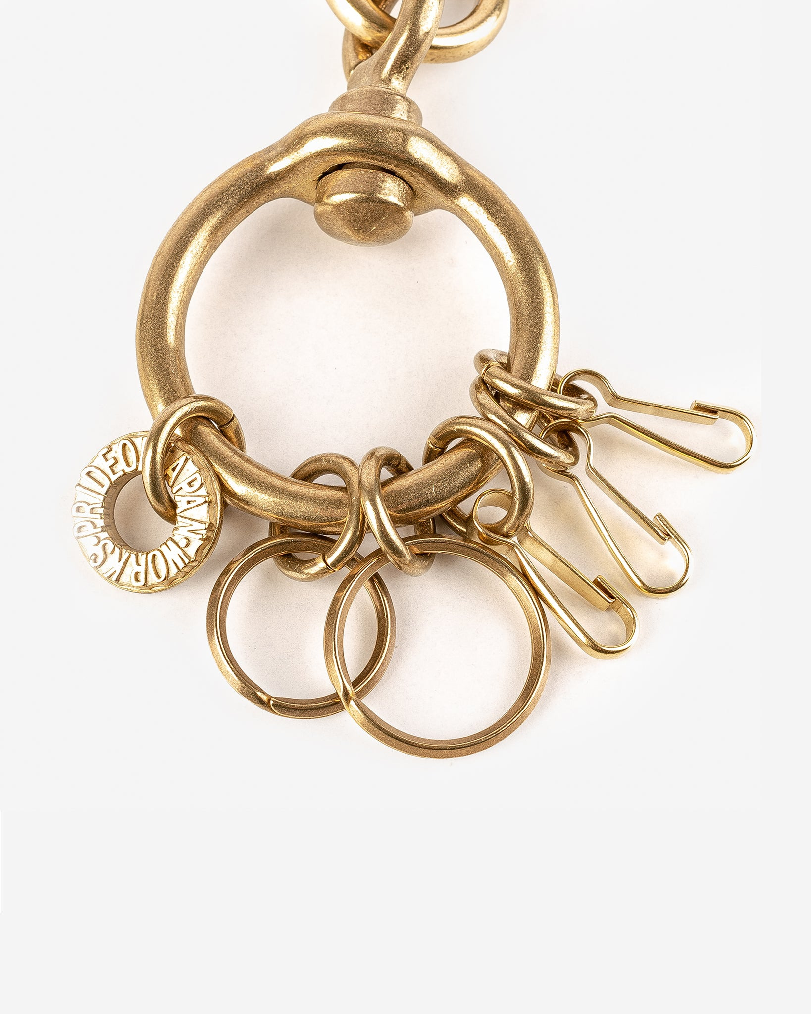 Brass-W12 Large Clip with Rings and Clips - Brass - 2
