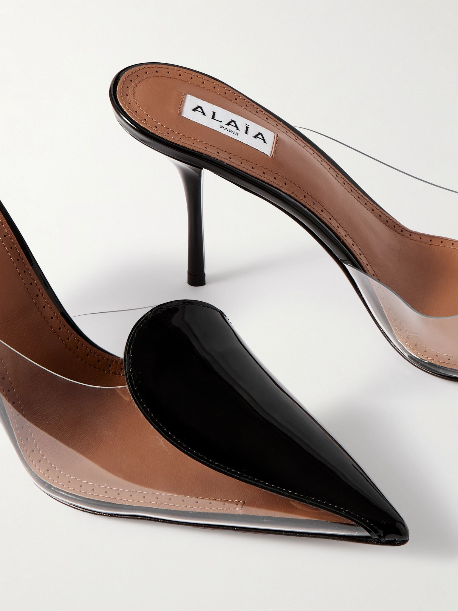 90 PVC and patent-leather mules Black - 4
