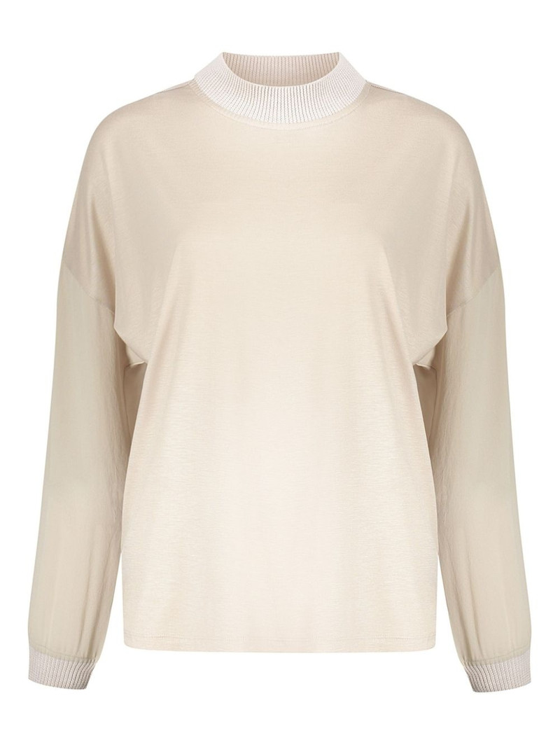 crew-neck long-sleeve top 1