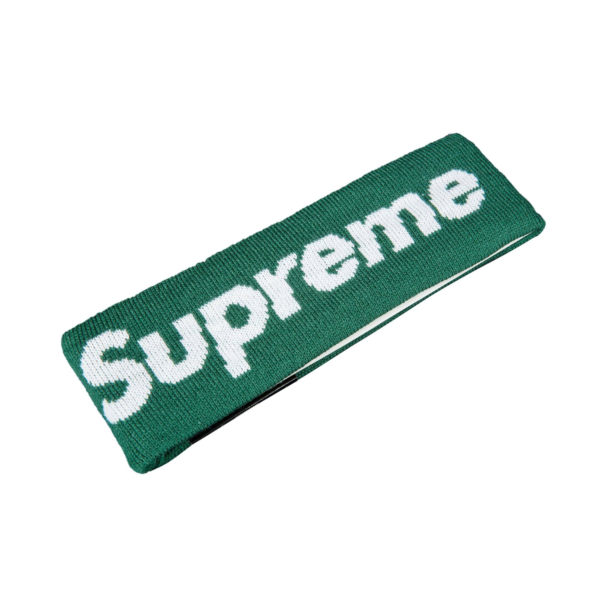 Supreme New Era Big Logo Headband 'Green' - 1