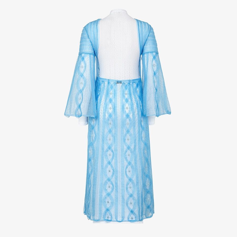 Light blue nylon dress - 2