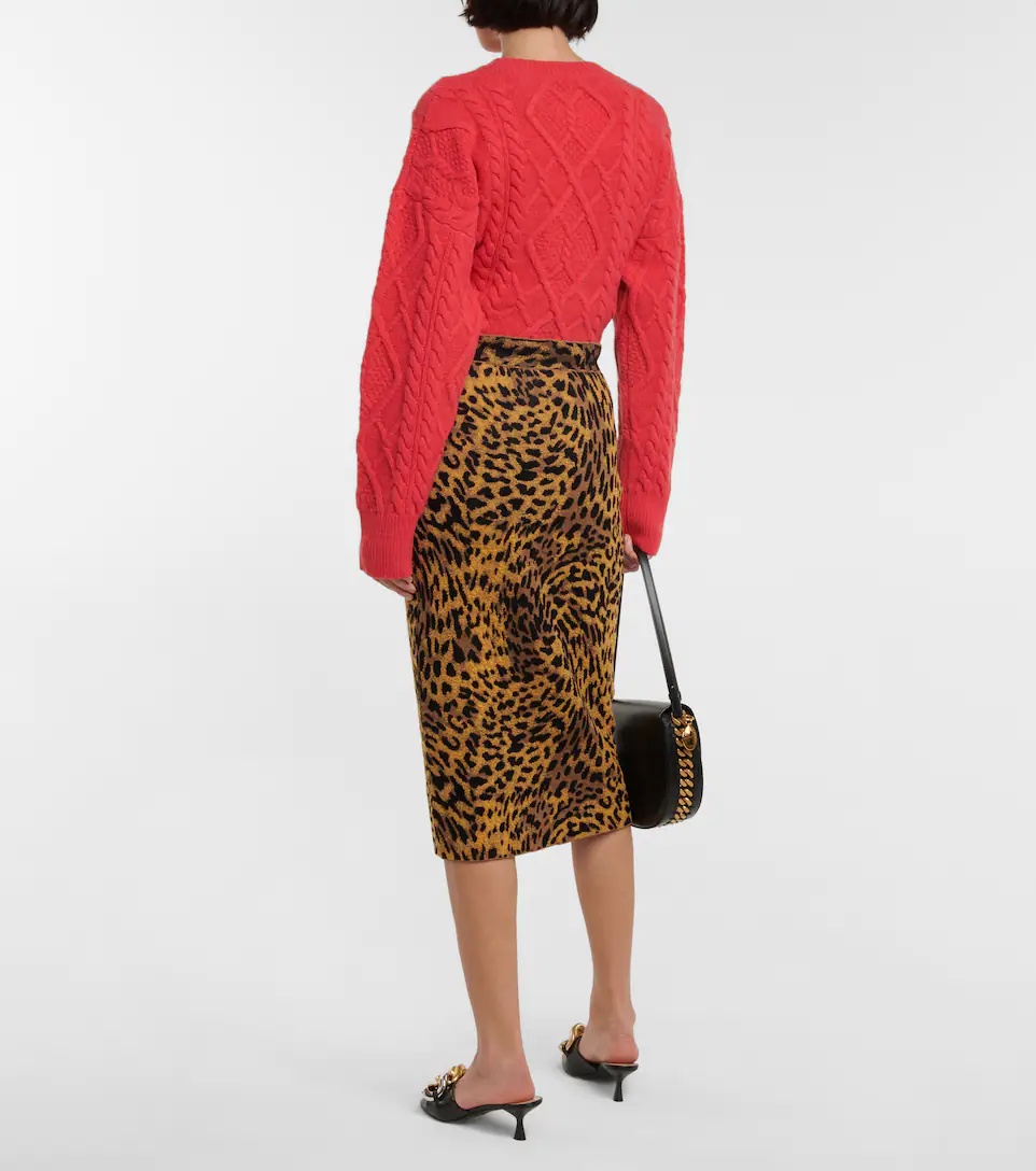 Jacquard pencil skirt - 3