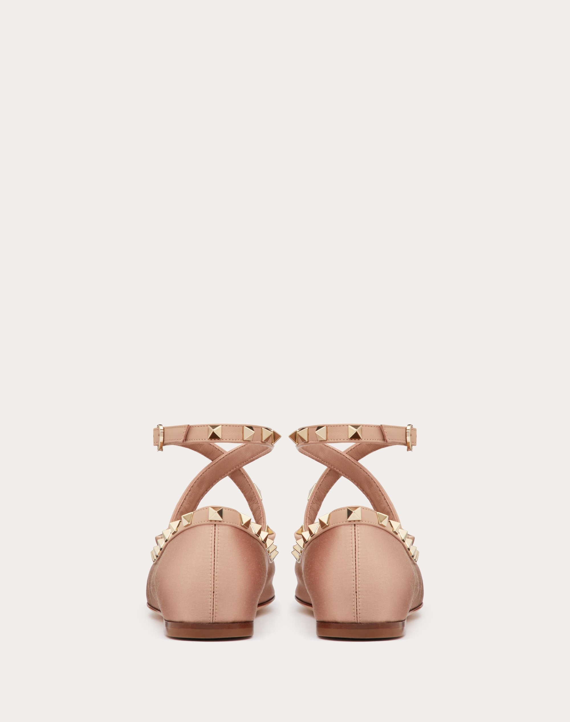 Valentino ROCKSTUD SATIN BALLERINA outlook