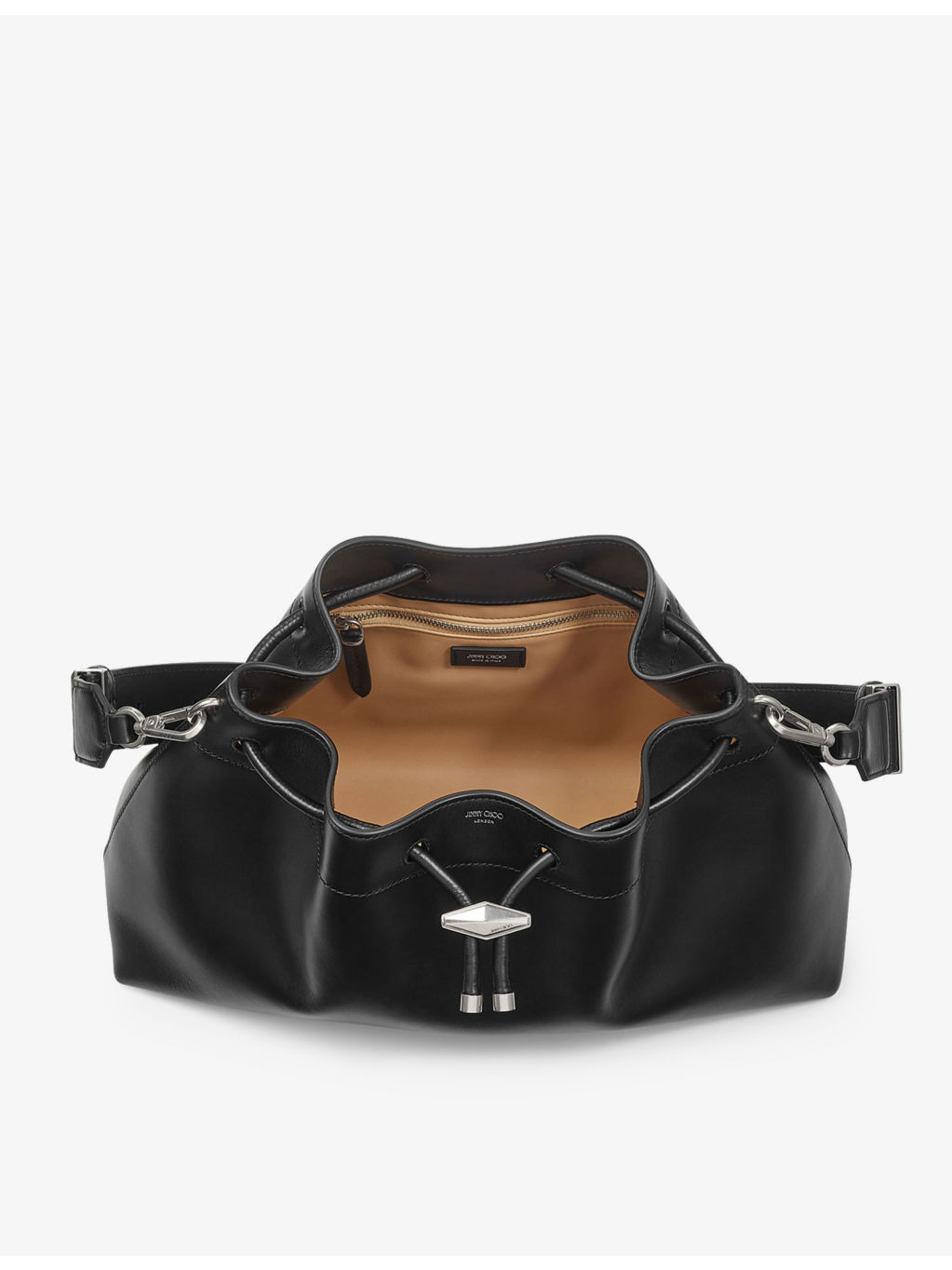 Cinch leather shoulder bag - 4