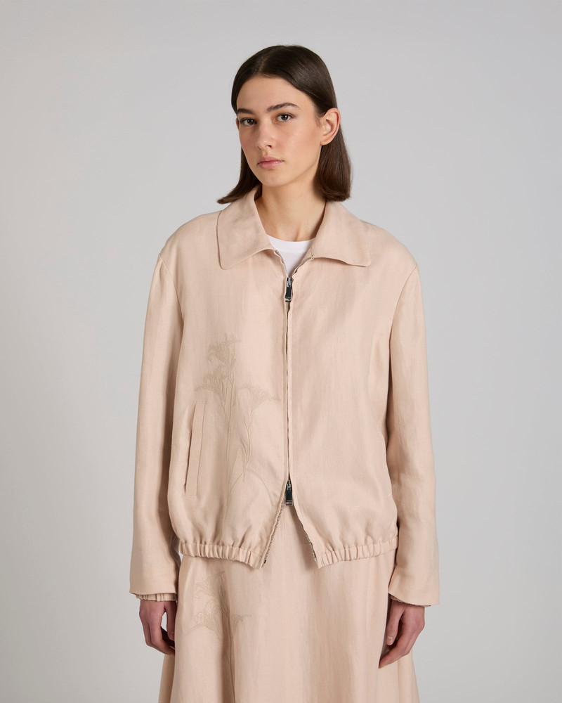 SLOWEAR Primo bomber jacket in linen outlook