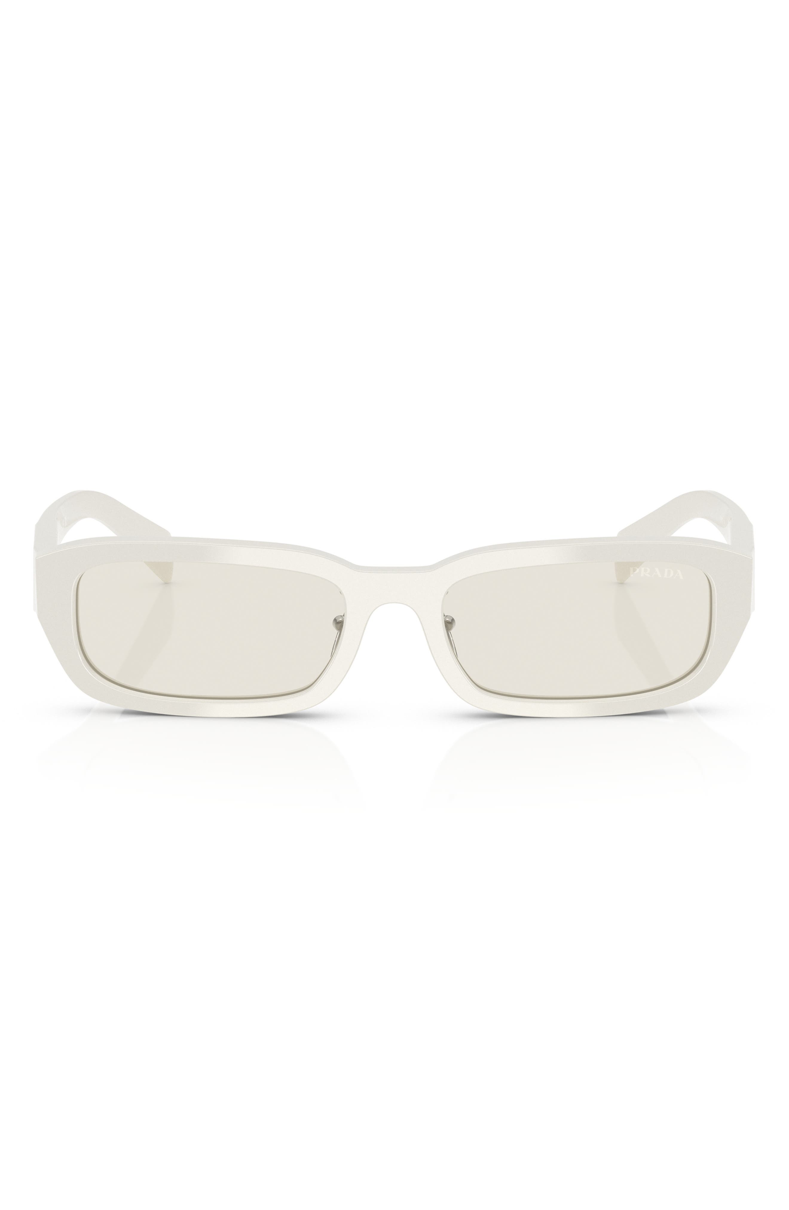 Prada 55mm Rectangular Sunglasses in Dust at Nordstrom - 1