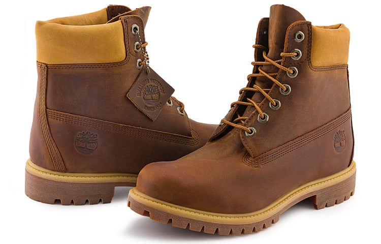 Timberland Premium 6 Inch Waterproof Boot 'Medium Brown Yellow' A628D - 6