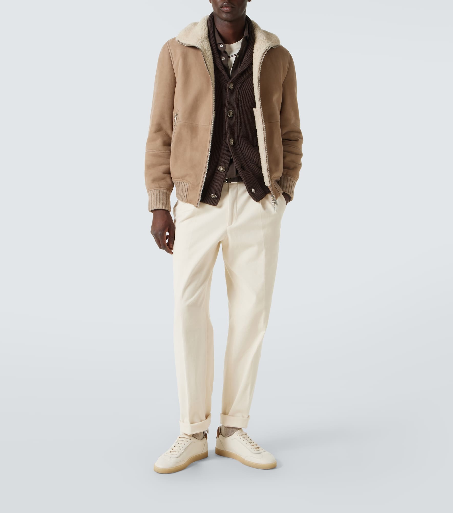 Cotton ribbed-knit cardigan - 2