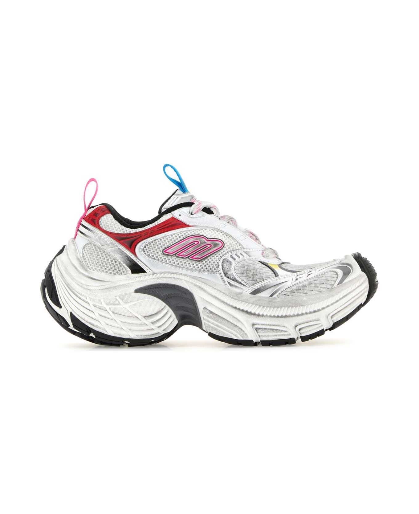 Multicolor Mesh And Rubber 6xl Sneakers - 1