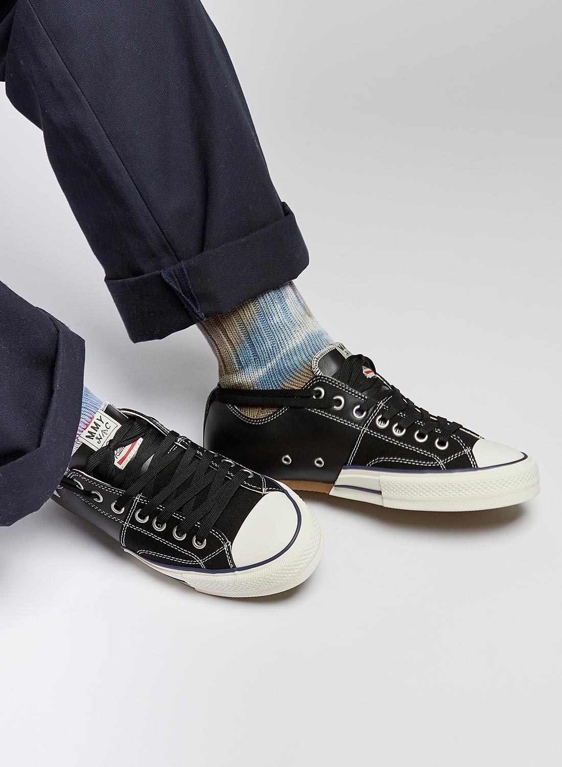 NC x Mihara Yasuhiro Leather Bowling Shoe in Black - 3