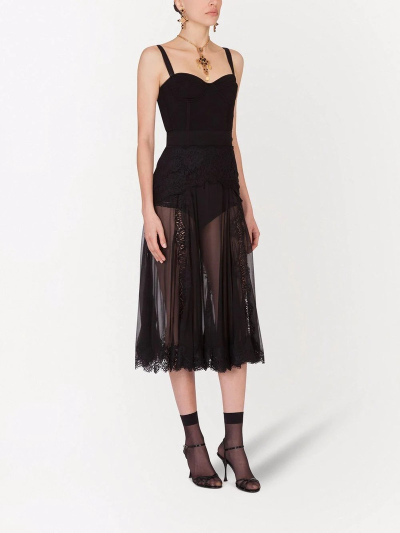 lace-detail midi skirt 3