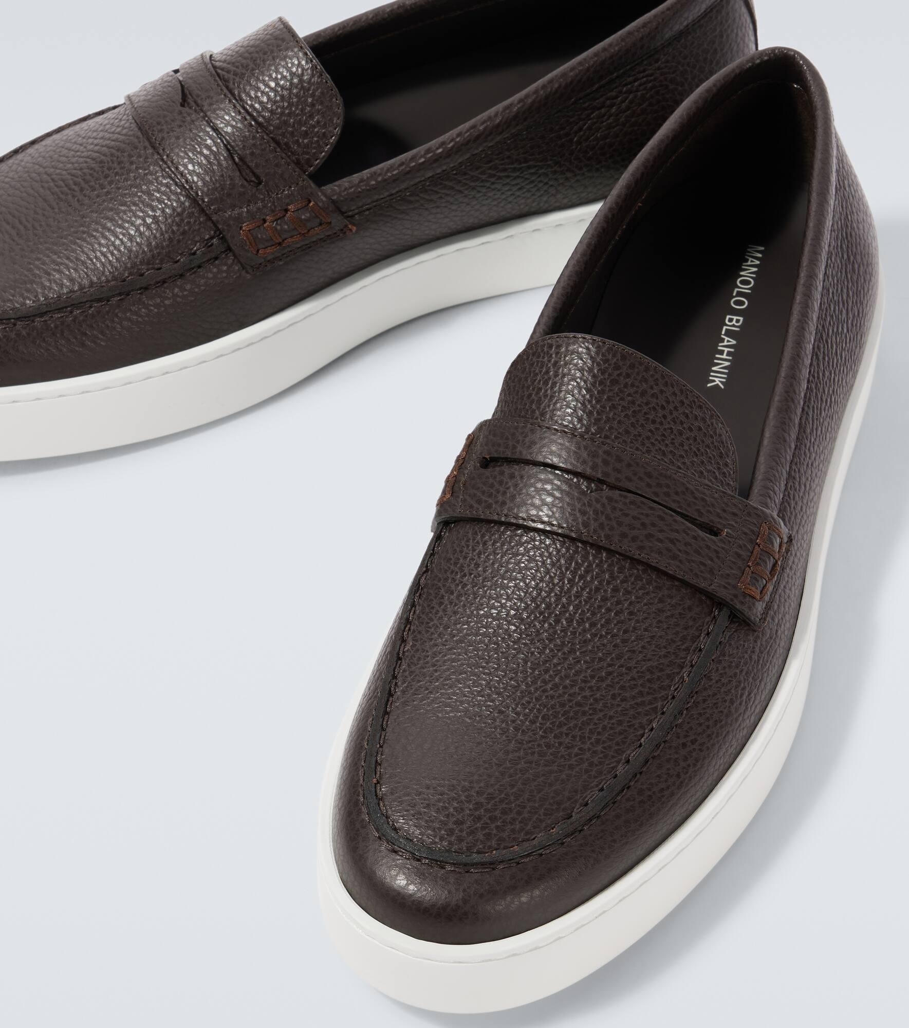 Ellis leather boat shoes - 3
