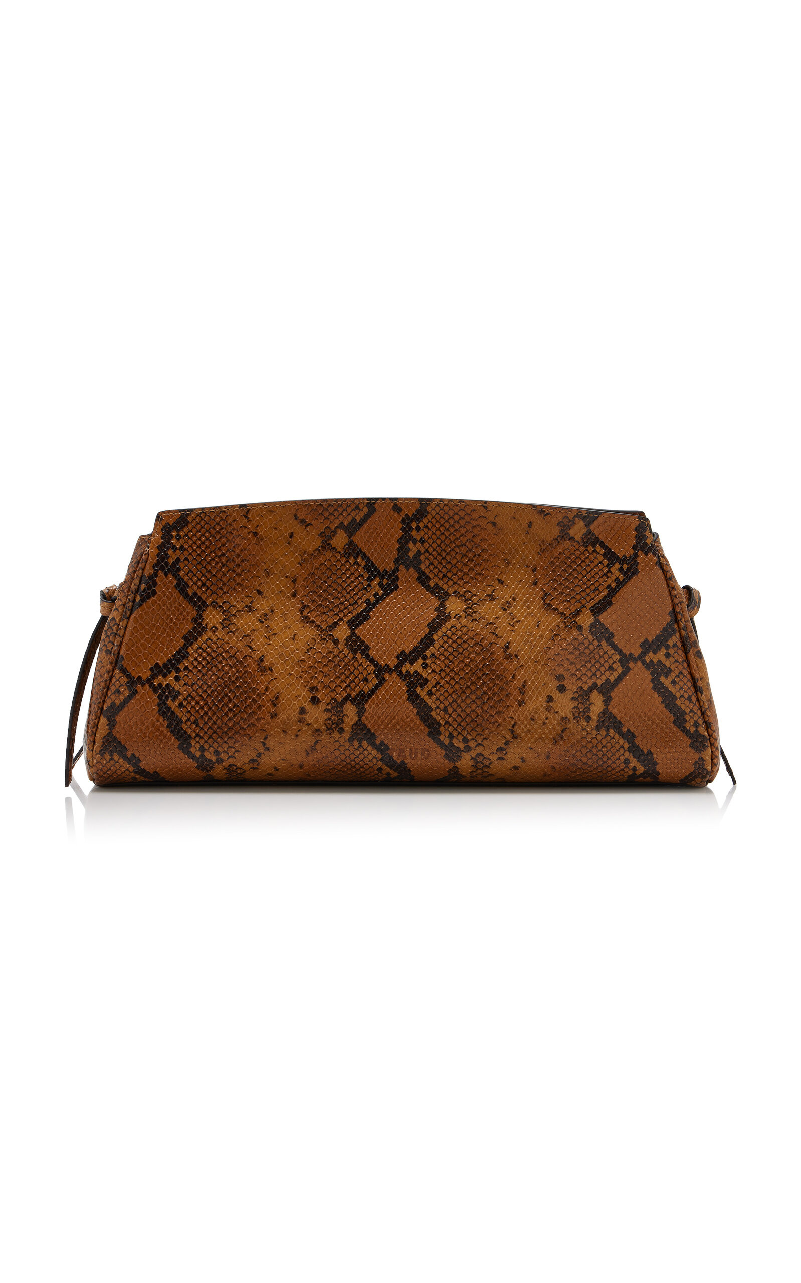 Maude Snake-Effect Leather Clutch animal - 4