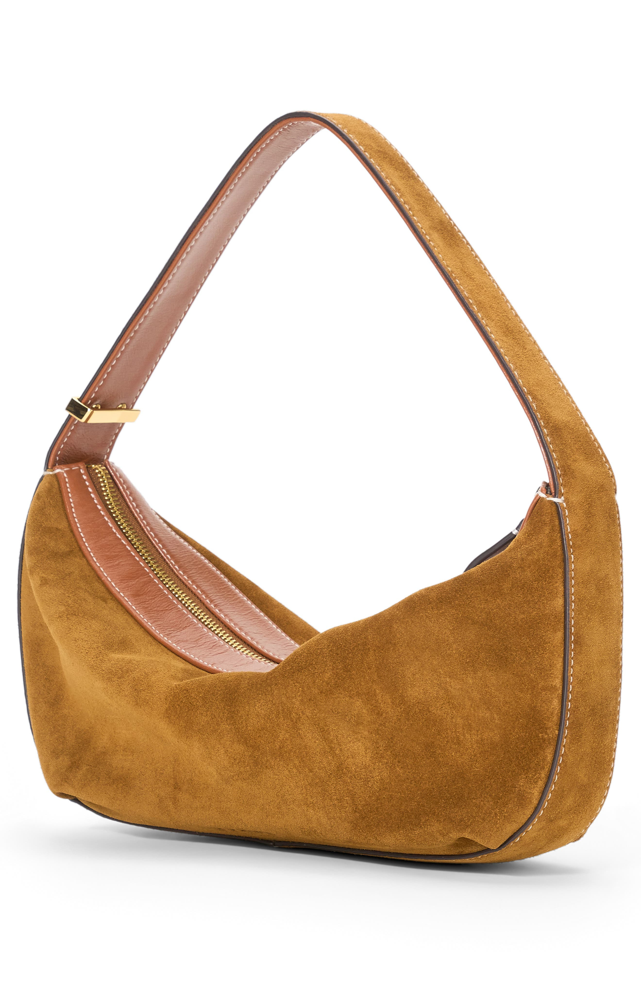 STAUD Demy Convertible Leather Shoulder Bag in Tan at Nordstrom - 5