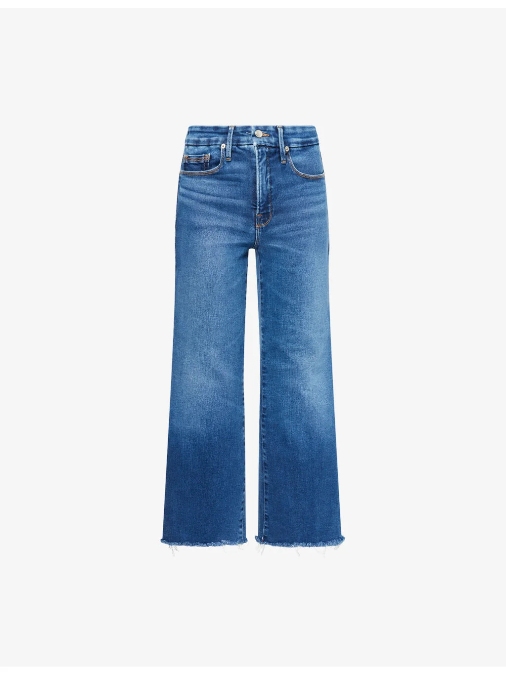 Good Legs Cropped Mini Boot-Cut Denim Jeans - 1