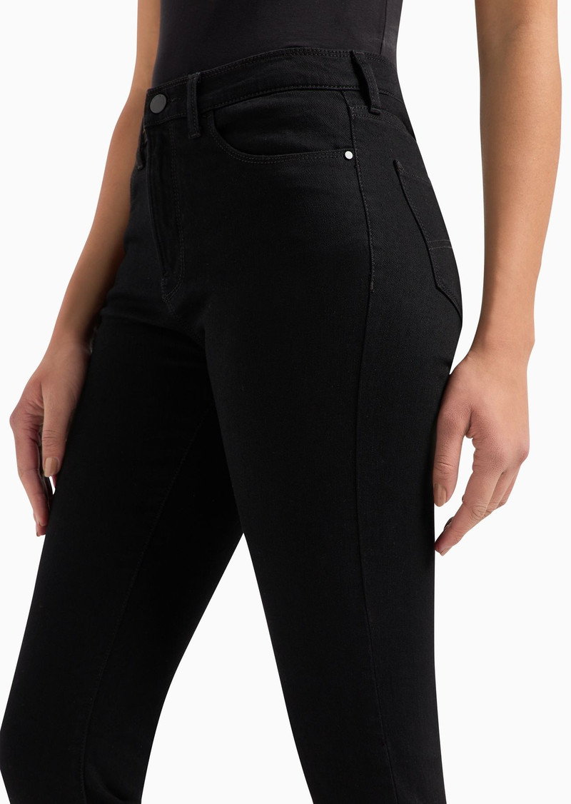 J20 High-rise super-skinny leg trousers in garment-dyed fabric 5