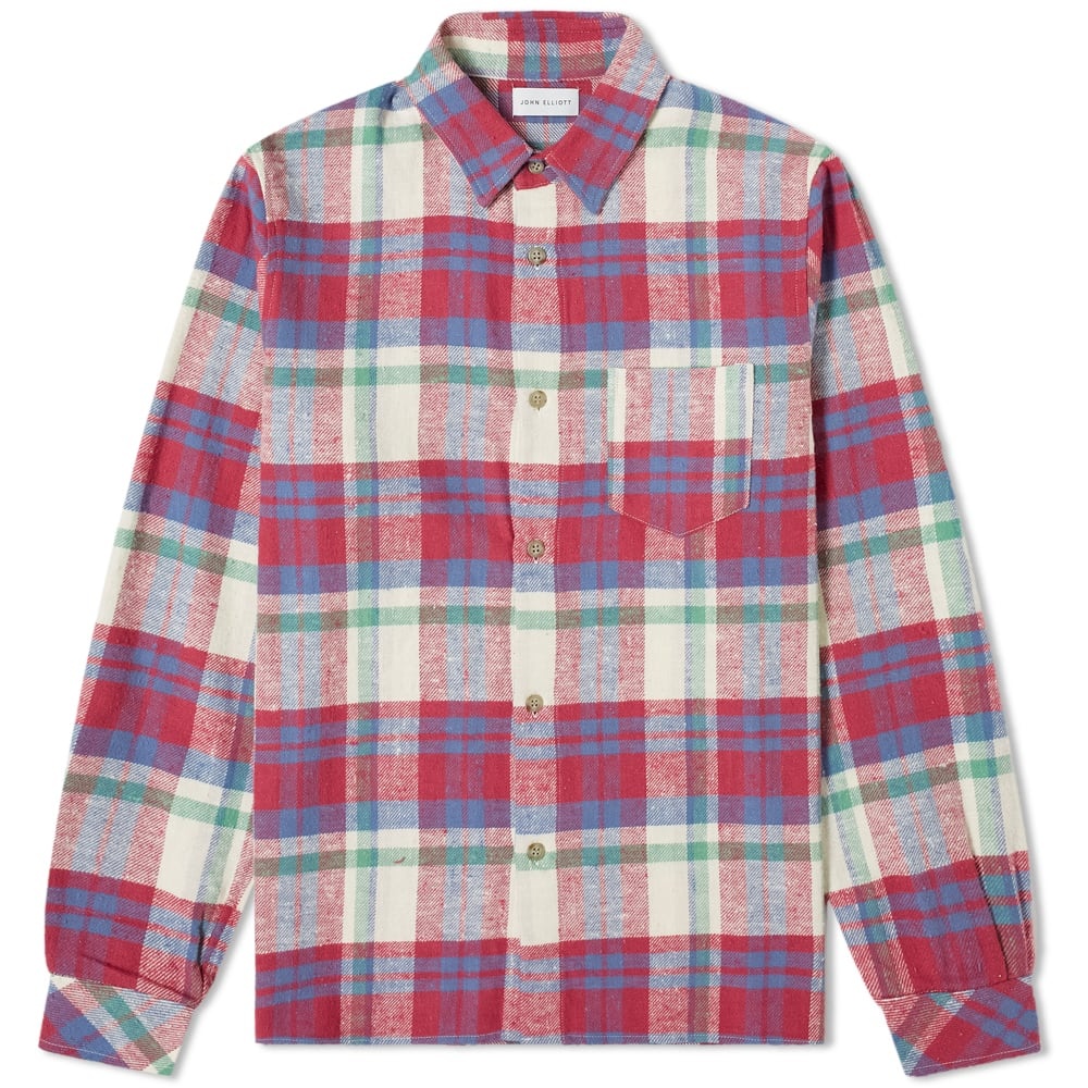 John Elliott Sly Checked Flannel Shirt - 1