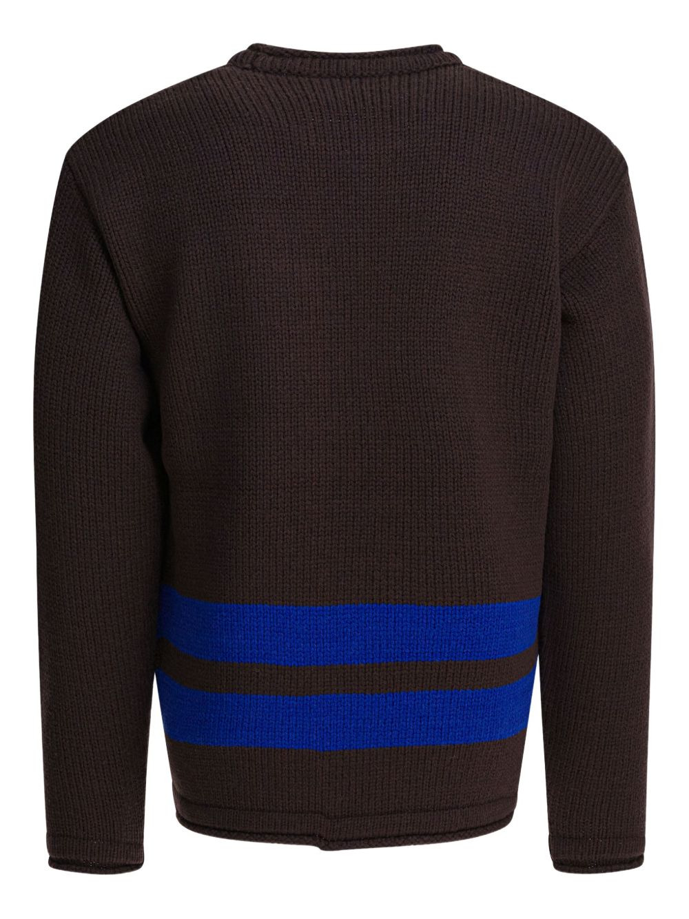 pocket-detail striped sweater - 2