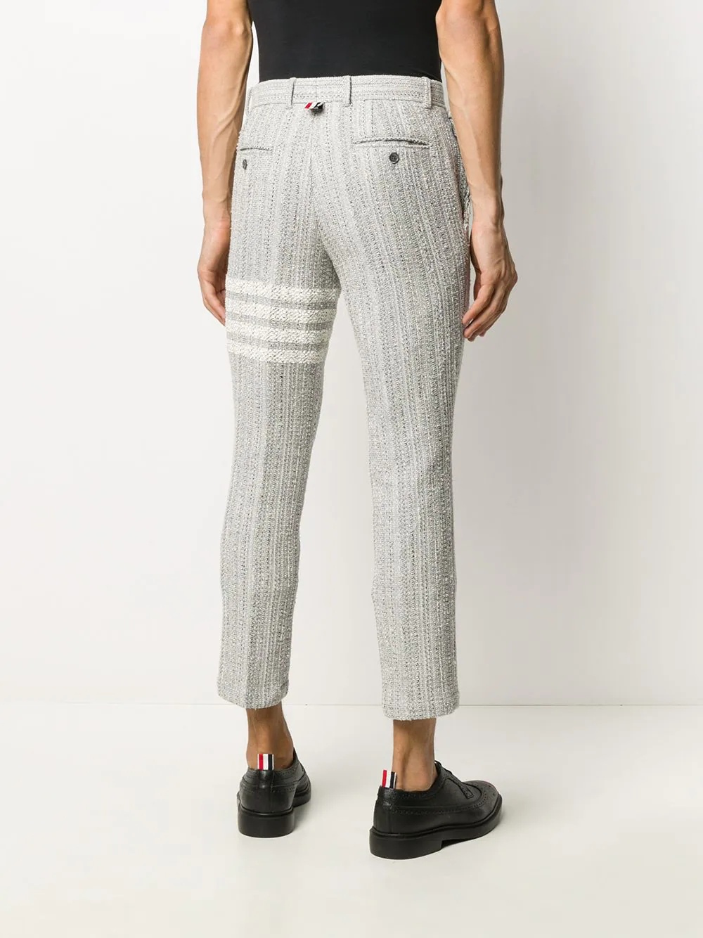 4-Bar tweed tailored trousers - 4