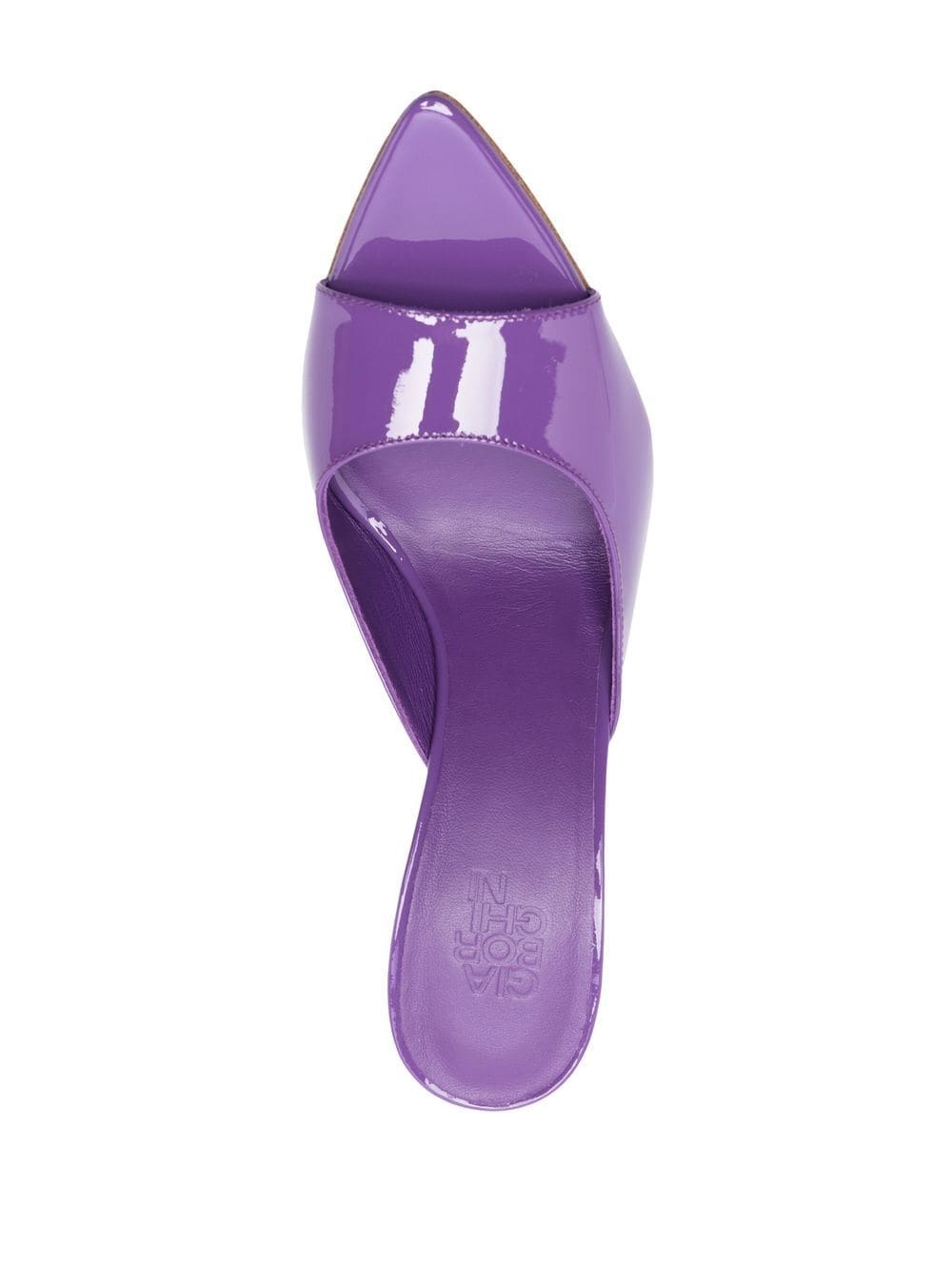 Perni 100mm patent-leather mules - 4