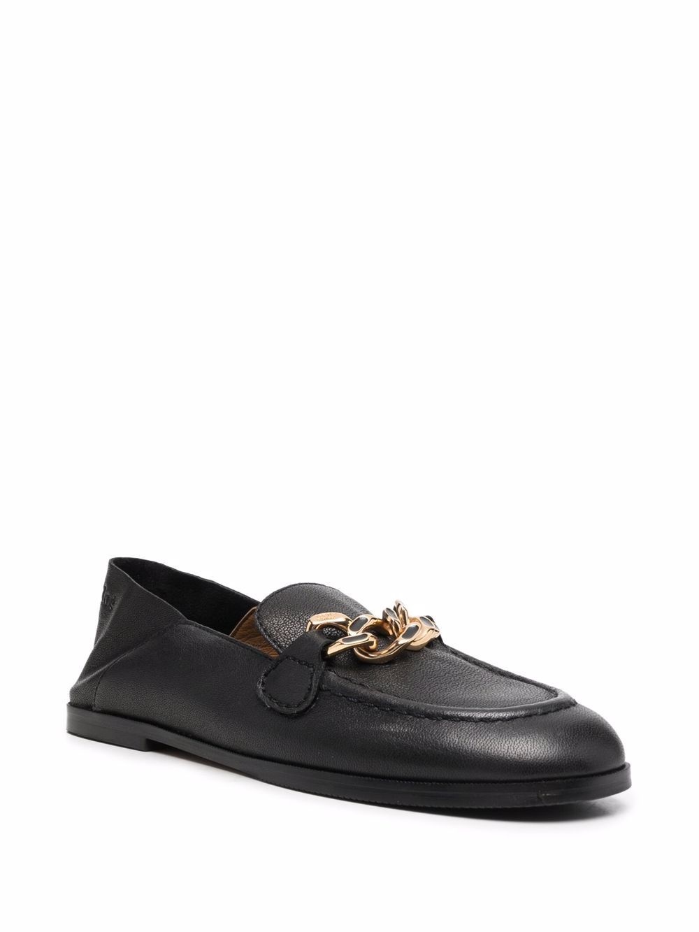 chain-link detail loafers - 2