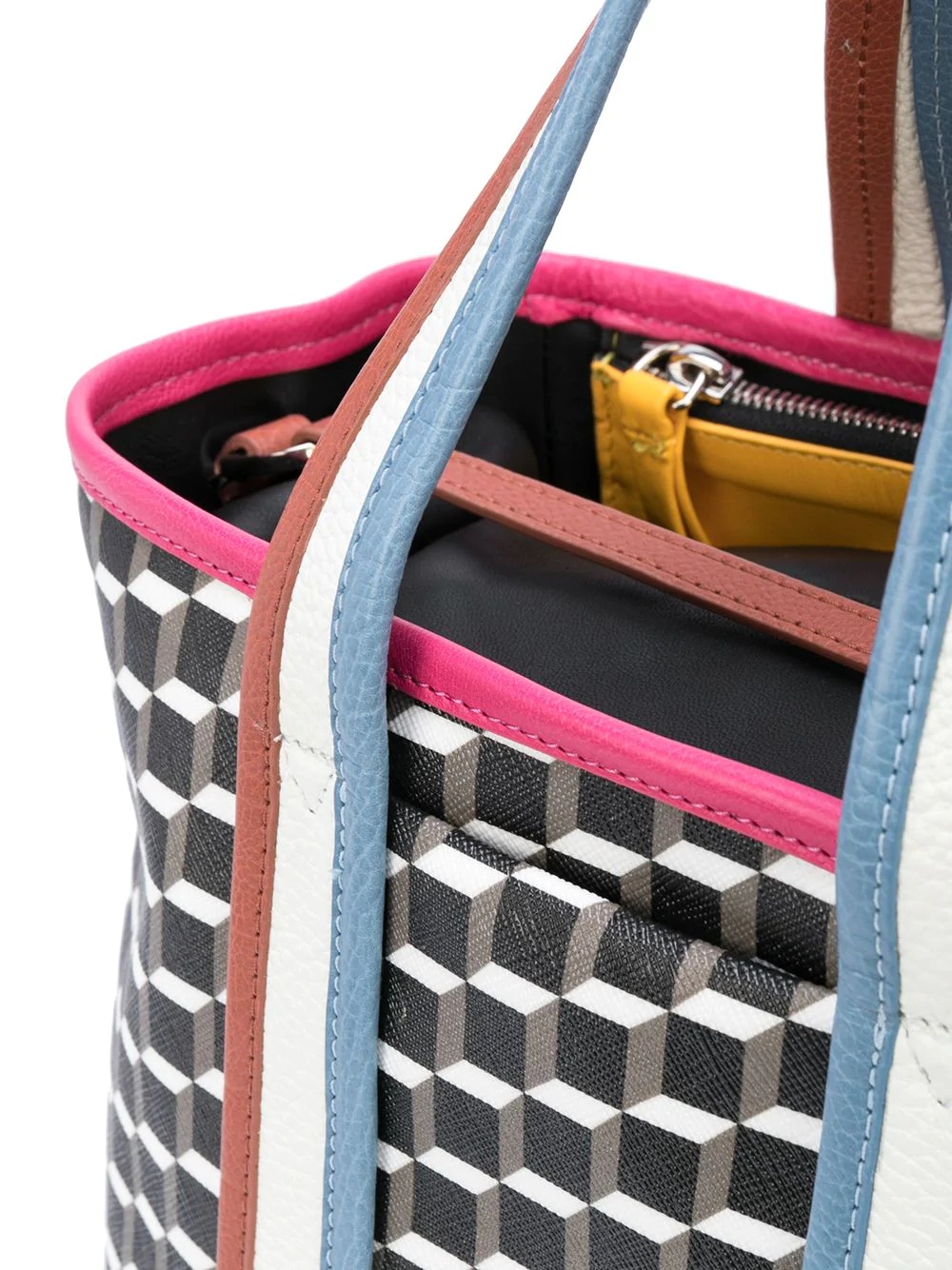 geometric print tote bag - 4