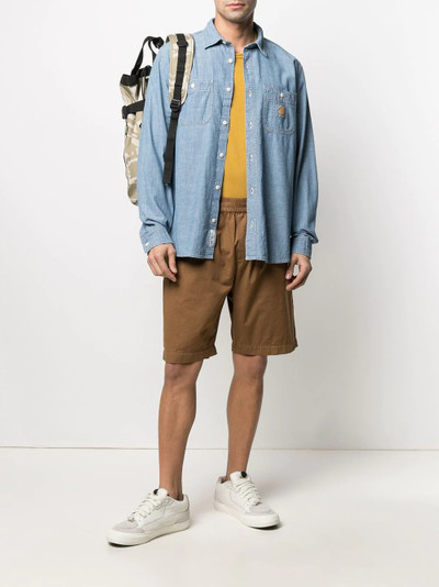 Carhartt logo-patch cotton denim shirt outlook