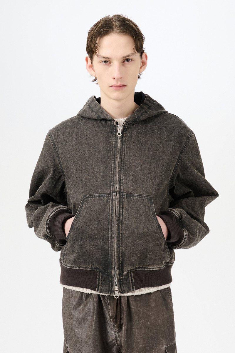 Bank Jacket Black Coated Wash - 1