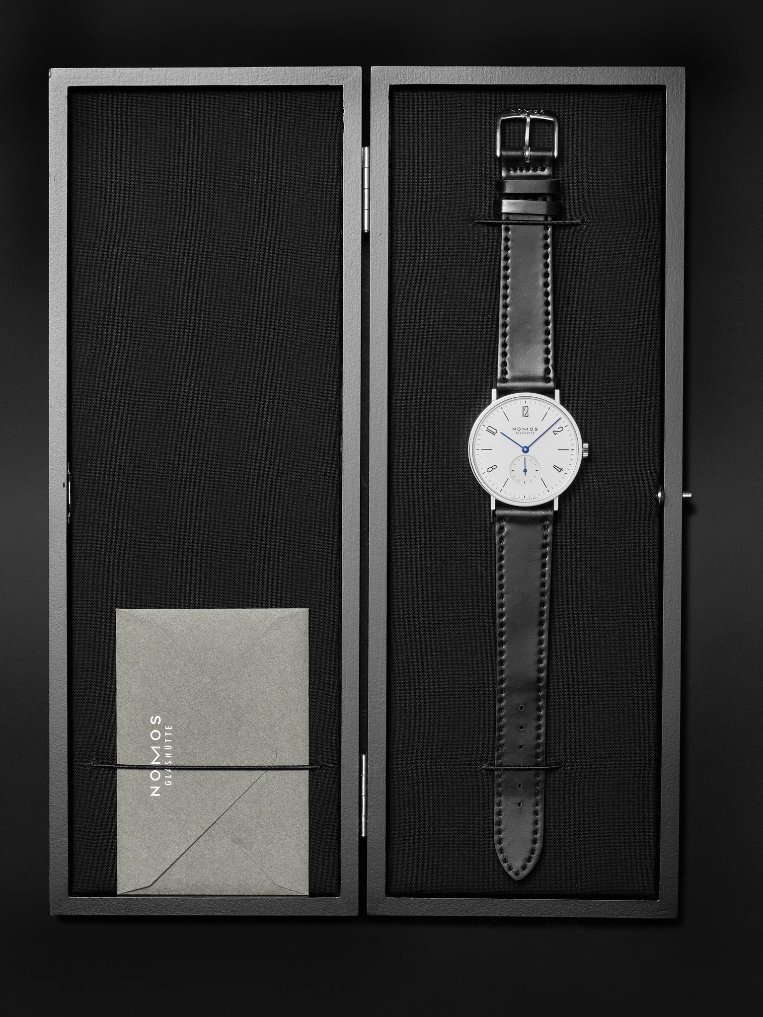 Tangente Hand-Wound 35mm Stainless Steel and Leather Watch, Ref. 139 White - 5