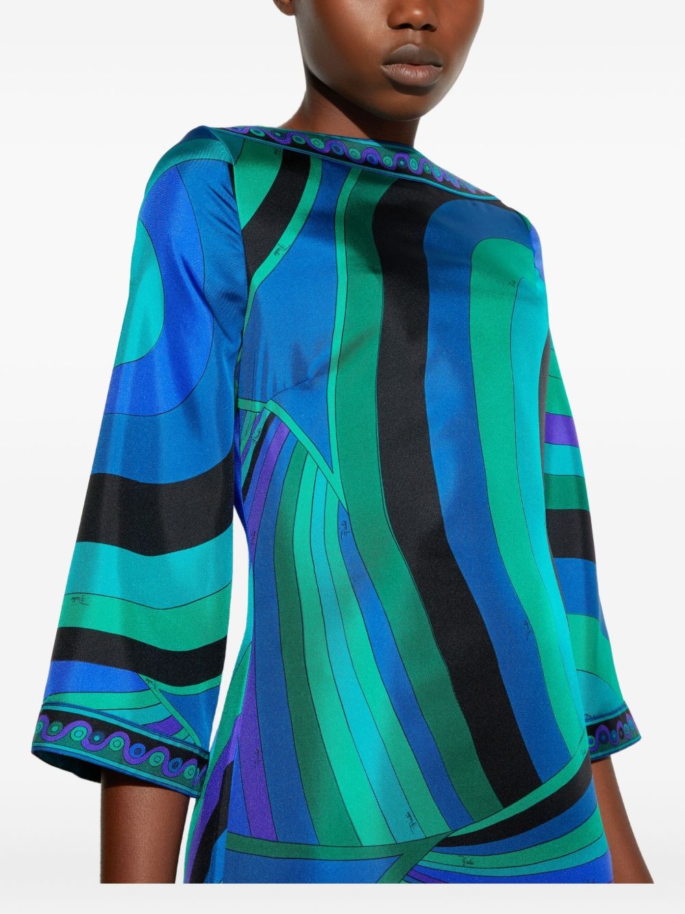 Iride-print tunic dress - 5