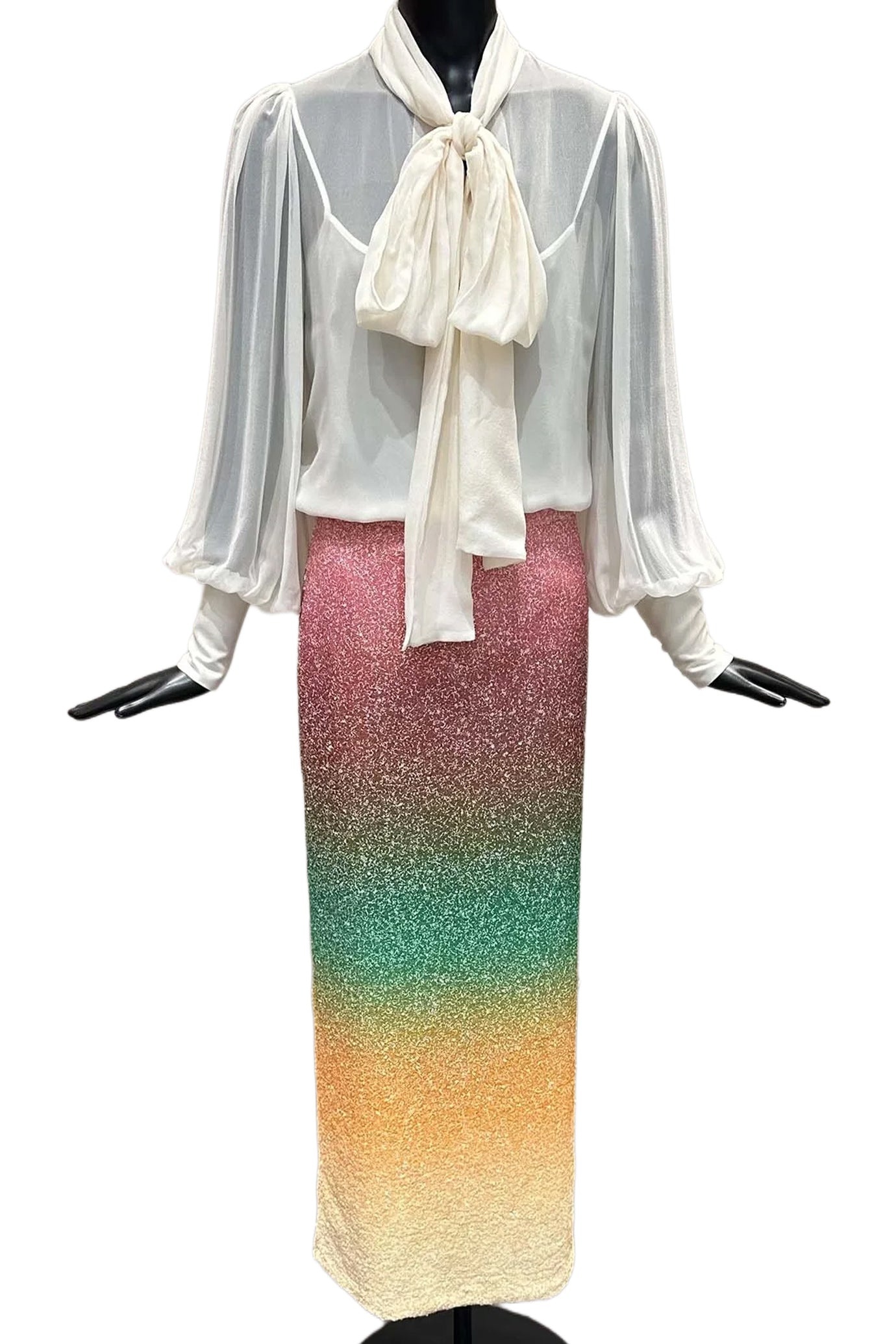 SLOANE SILK-CHIFFON BLOUSE - 3