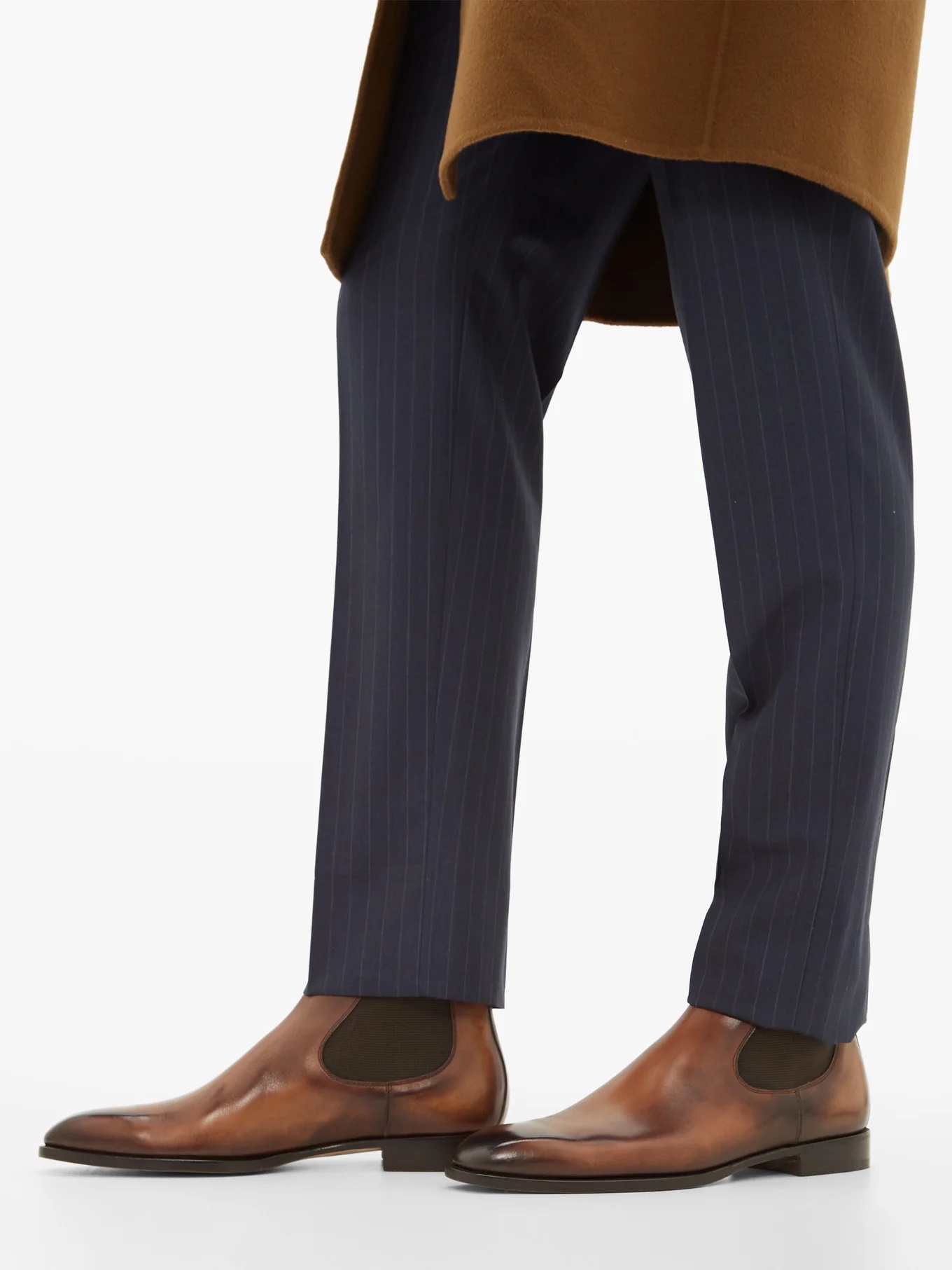 Blake squared-toe Venezia-leather Chelsea boots - 3