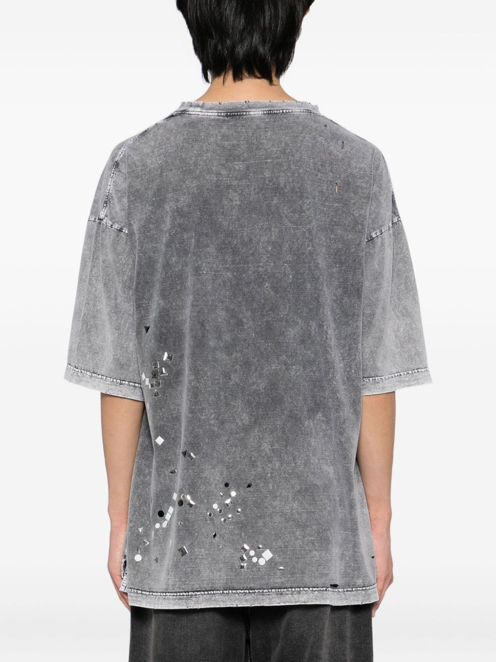 geometric-embellished T-shirt - 3