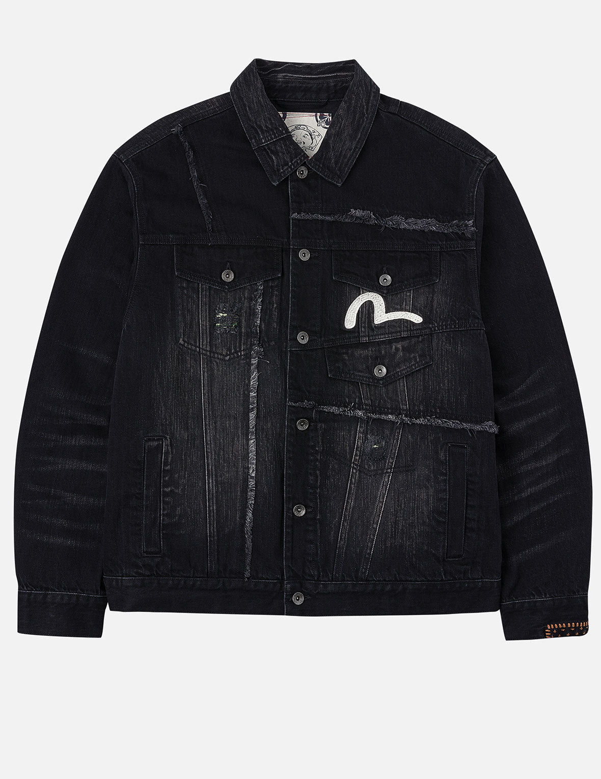 Multi-Pocket Relax Fit Washed Denim Jacket - 4