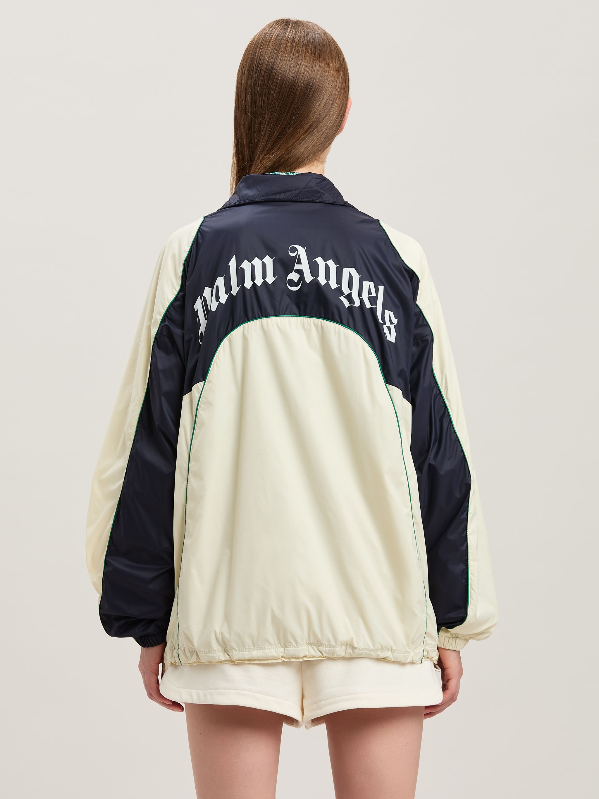 Curved logo colorblock windbreaker - 5
