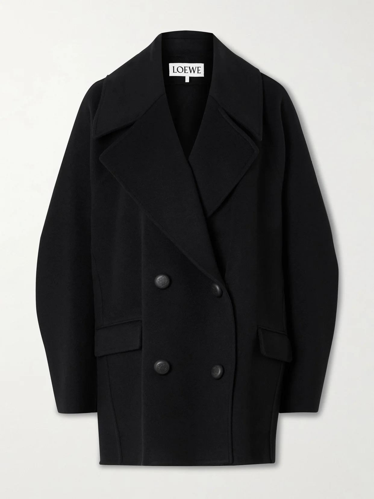 Double-breasted Wool Coat - 1