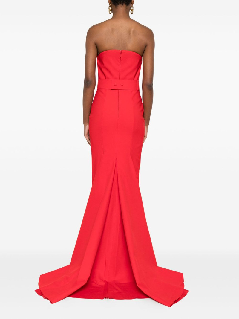 Citra belted fishtail maxi dress 4
