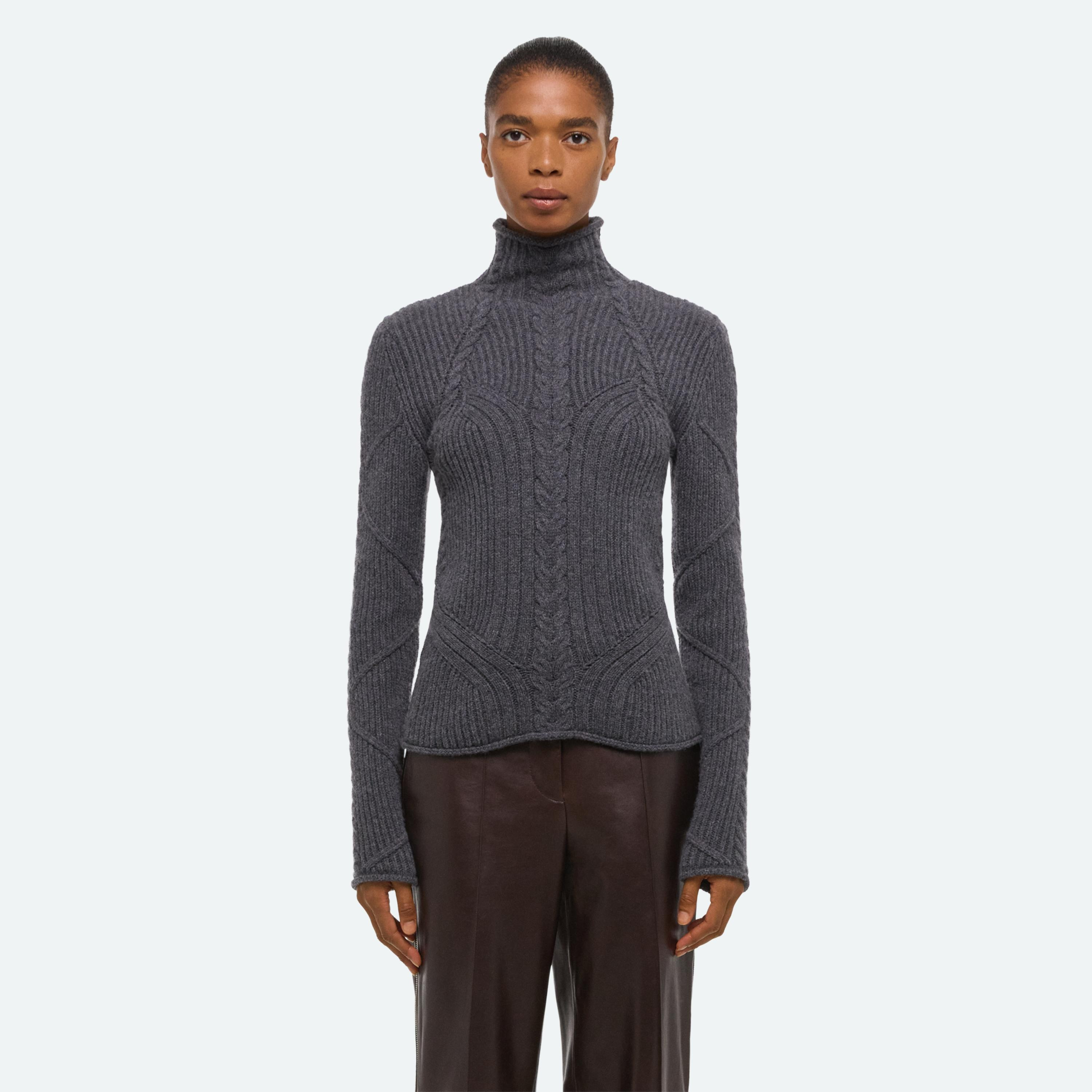 CABLE TURTLENECK - 4