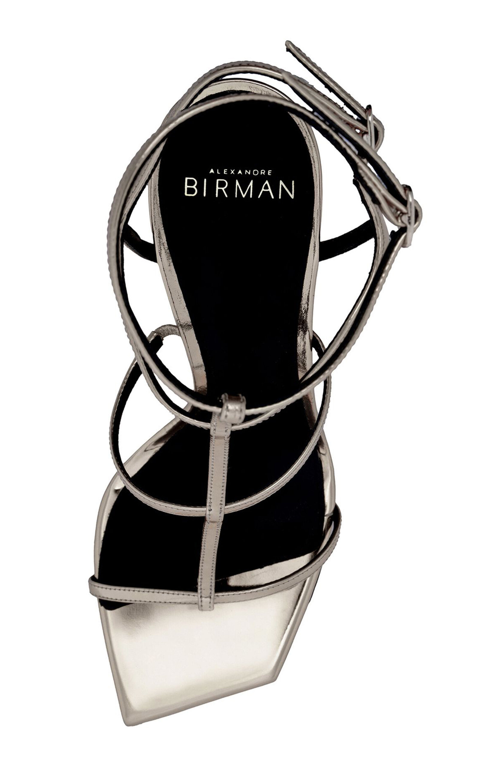 Amanda Metallic Leather Sandals grey - 2