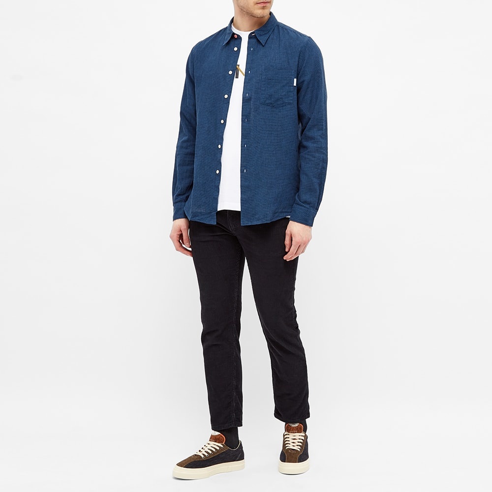 Paul Smith Tab Logo Microcheck Shirt - 6