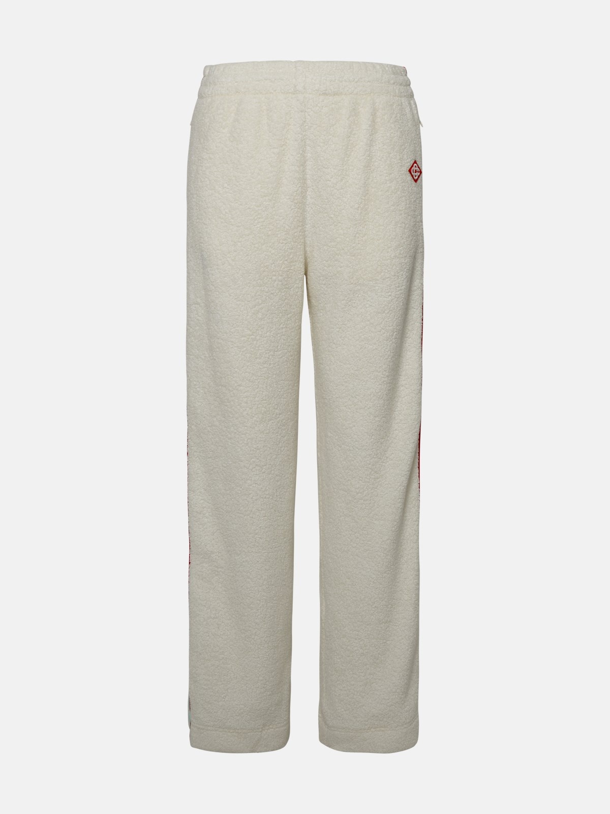 IVORY CASHMERE BLEND PANTS - 1