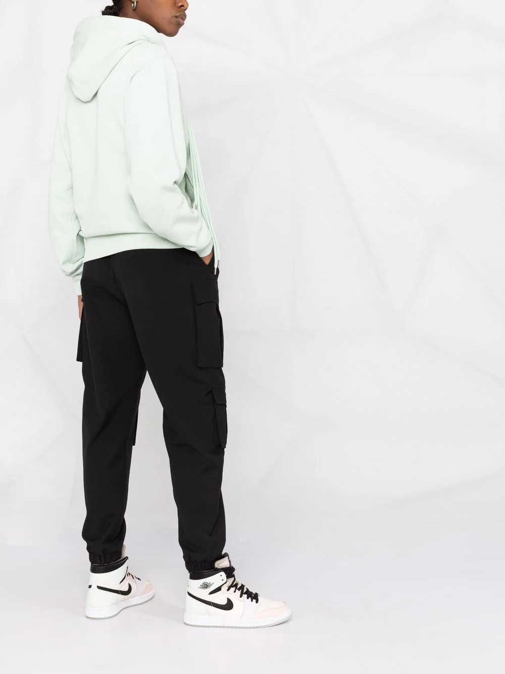 multi-cord cotton hoodie - 4