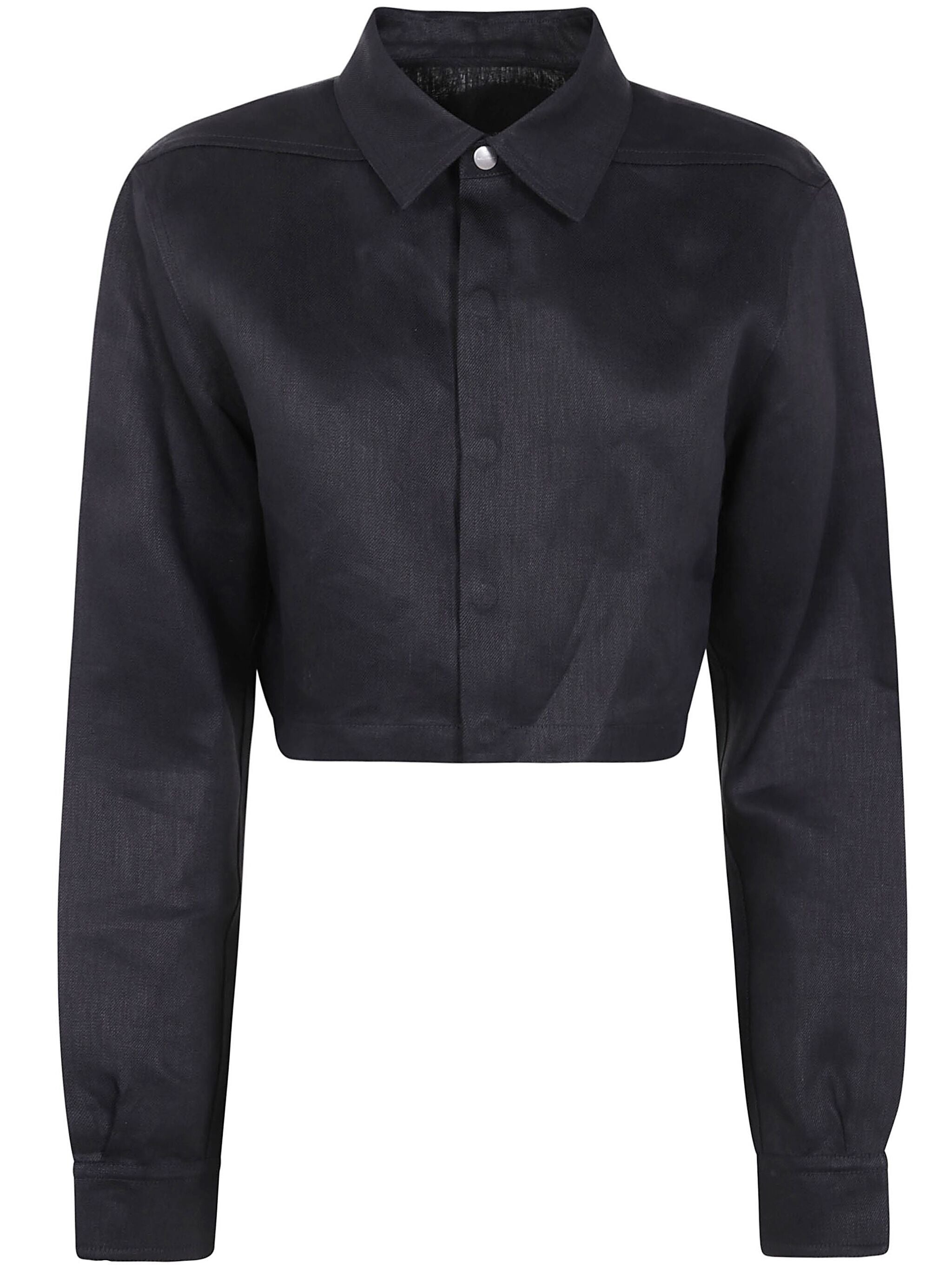 Rick Owens Women Cropped Outshirt Shirt - 4