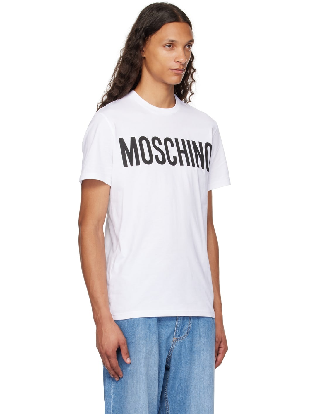 White Printed-Logo T-Shirt - 2