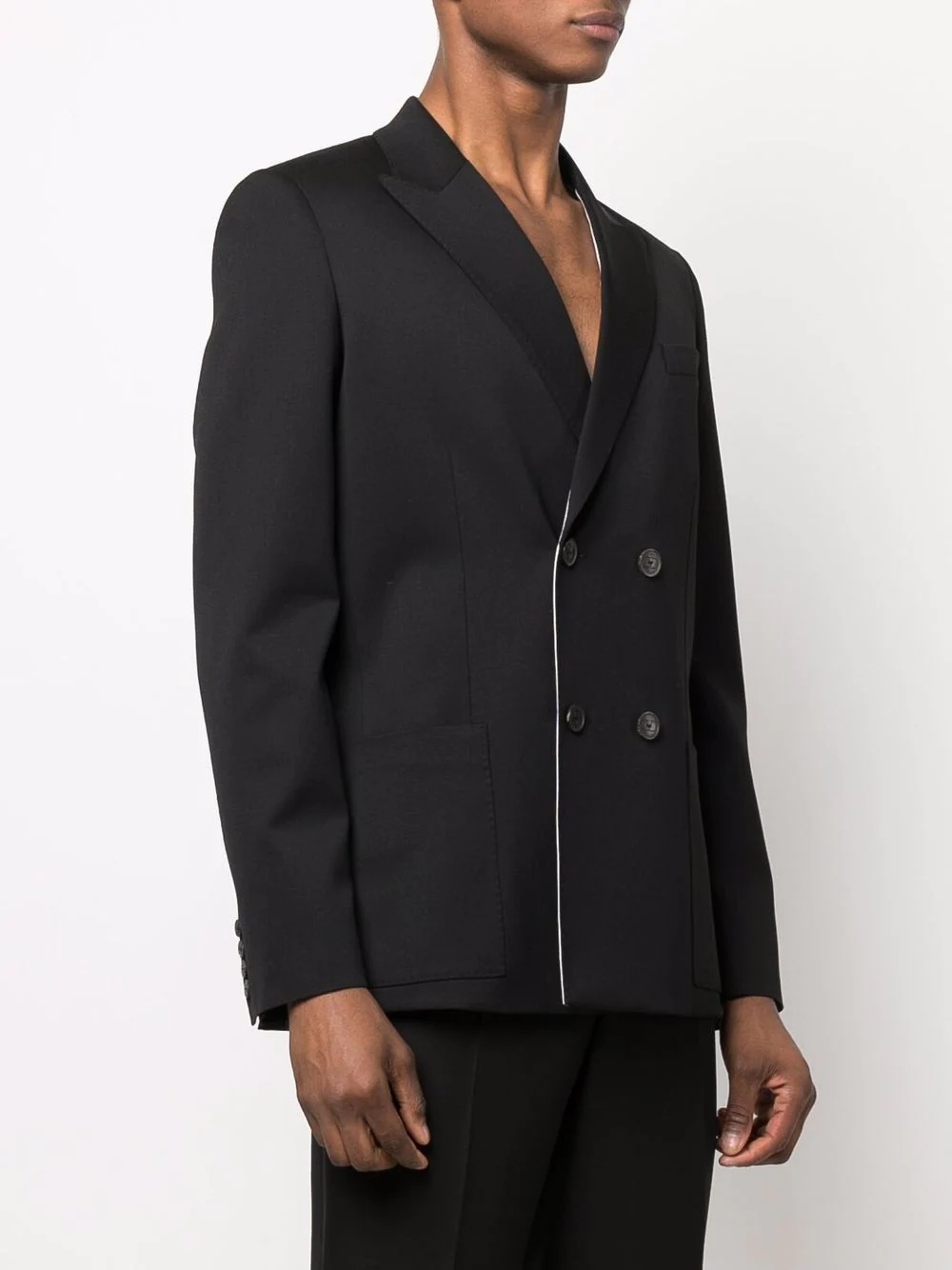 tailored double-breasted blazer - 3